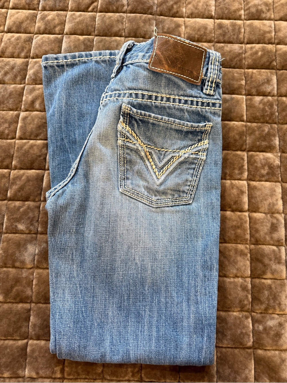 Rock & Roll Classic Light Blue Boys Jeans with Pocket Stitch Detail